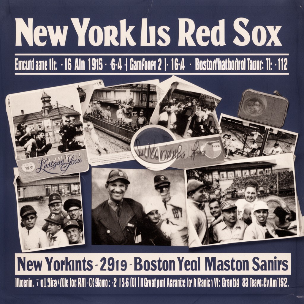 AI-generated illustration of New York Giants 6–4 Boston Red Sox