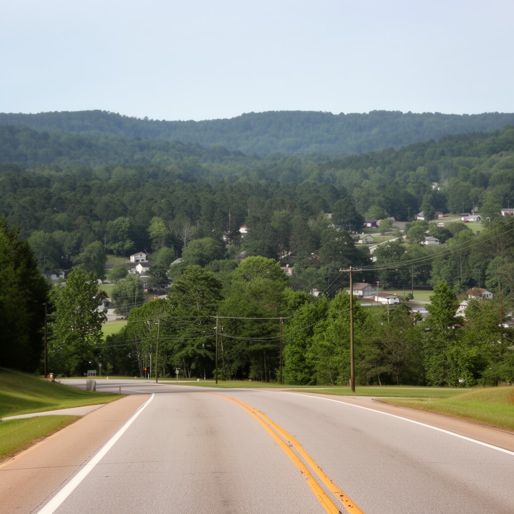 AI-generated illustration of Georgia State Route 219