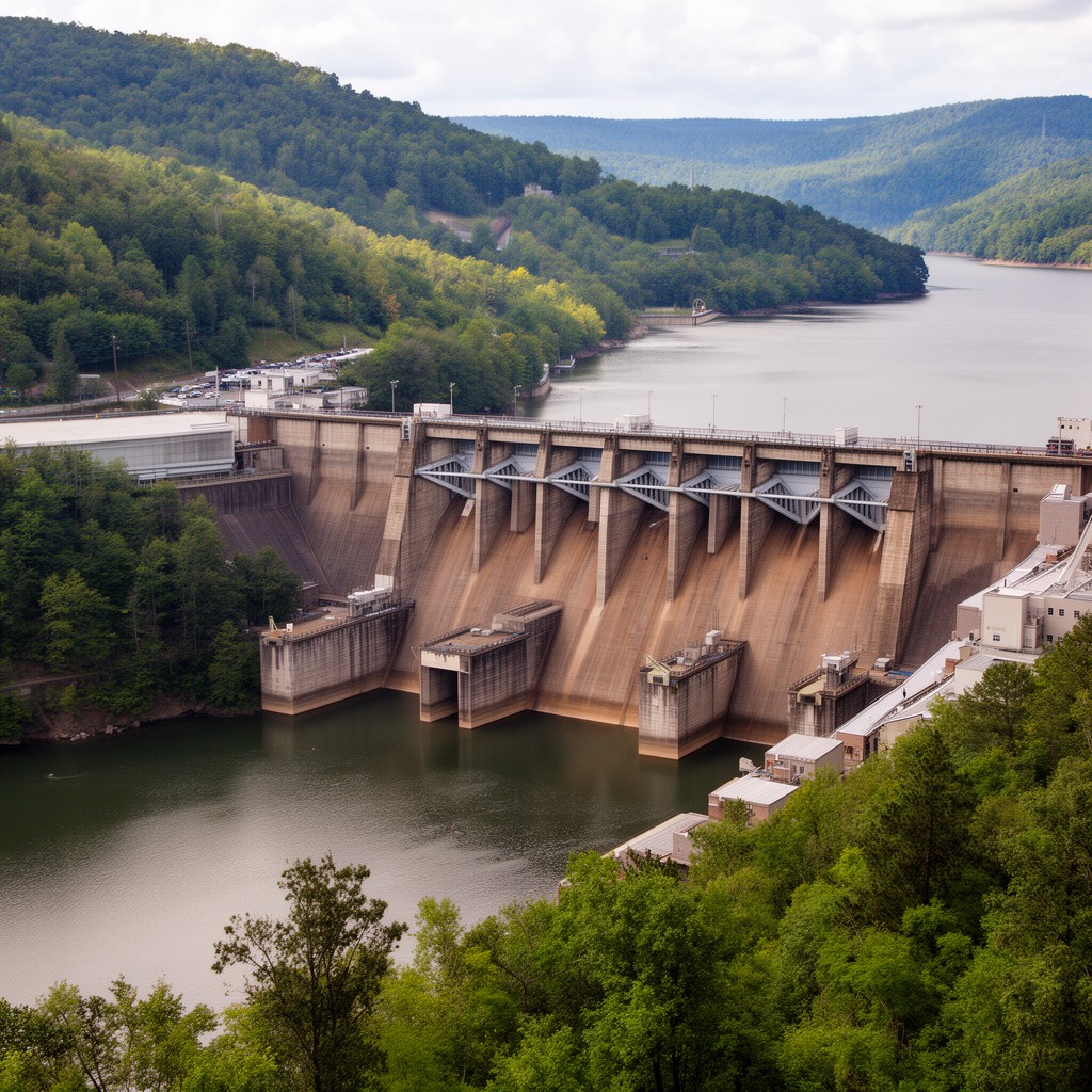 AI-generated illustration of Norris Dam