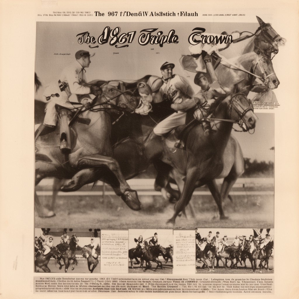 AI-generated illustration of 1967 Triple Crown