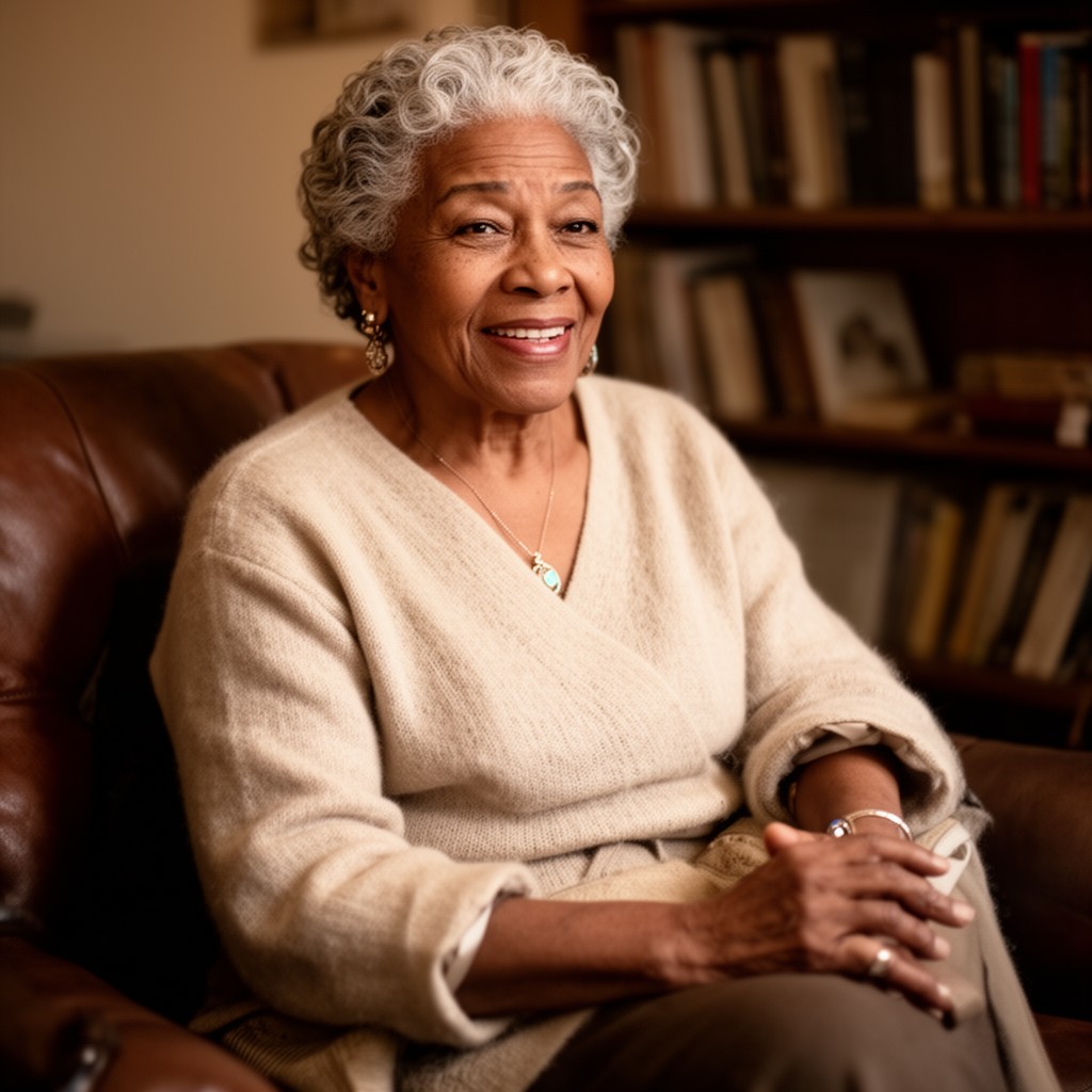 AI-generated illustration of Maya Angelou