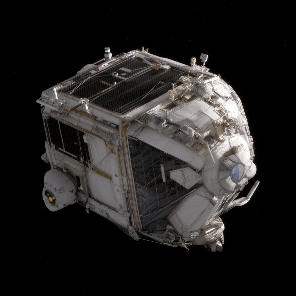 AI-generated illustration of ATV spacecraft