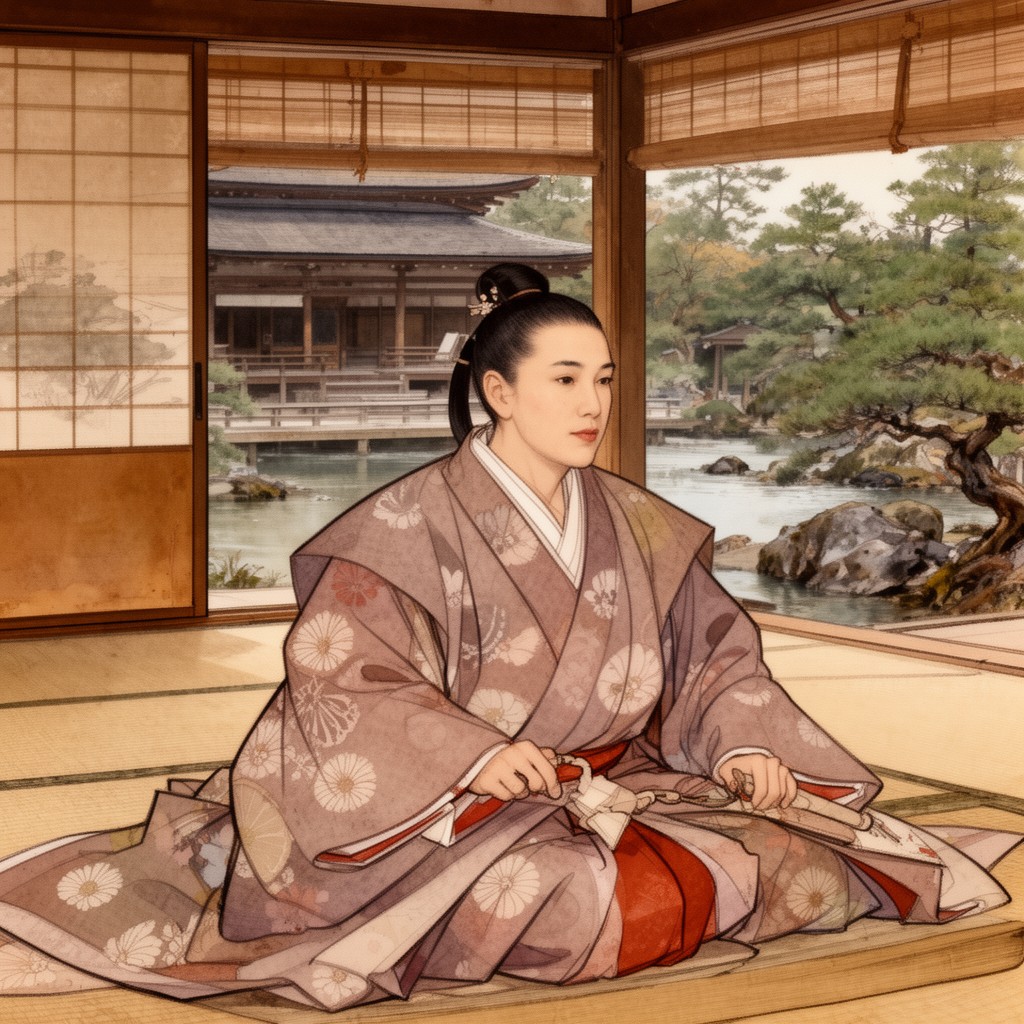 AI-generated illustration of Fujiwara no Yorimichi