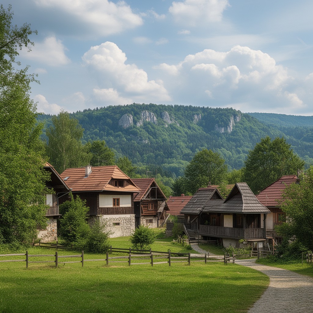 AI-generated illustration of Ojców