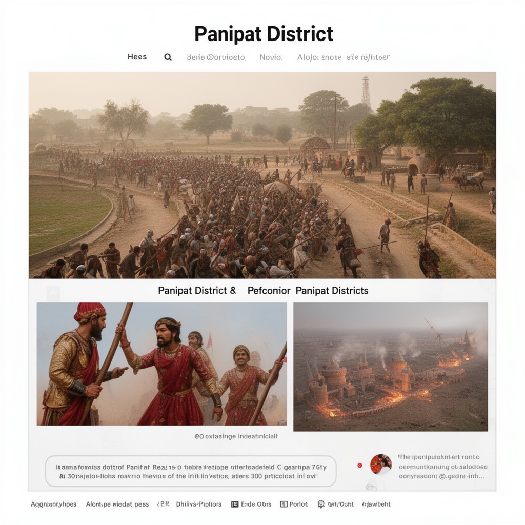 AI-generated illustration of Panipat district