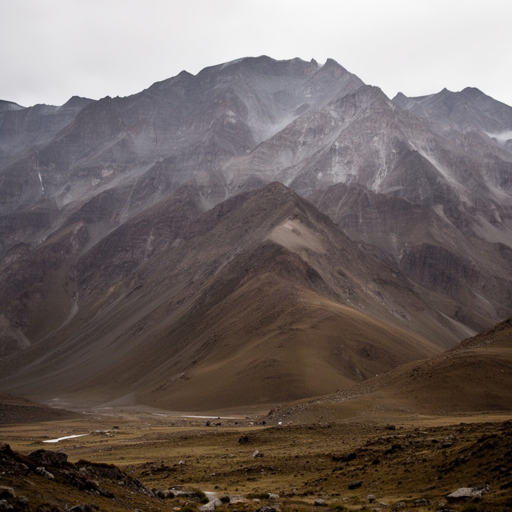 AI-generated illustration of Tanggula Mountains