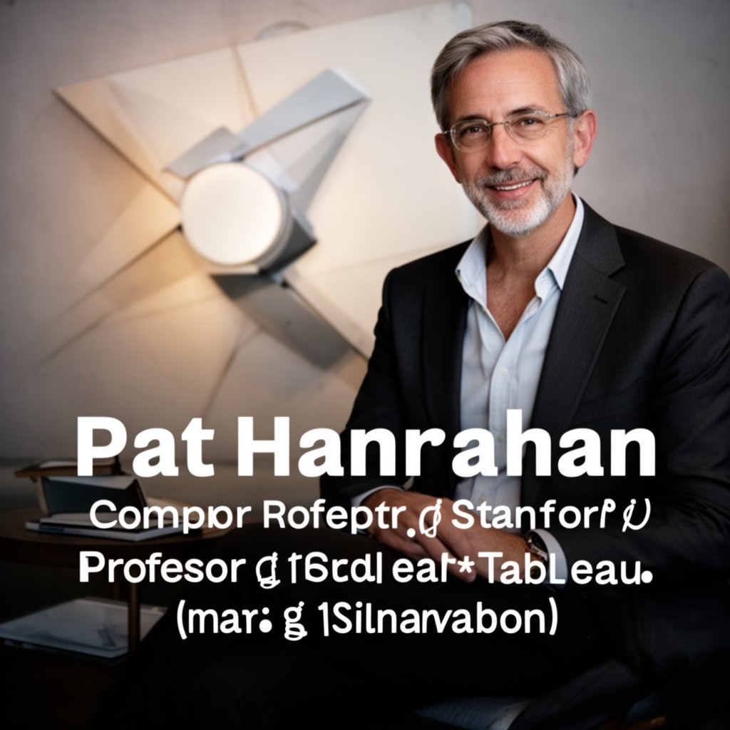 AI-generated illustration of Pat Hanrahan