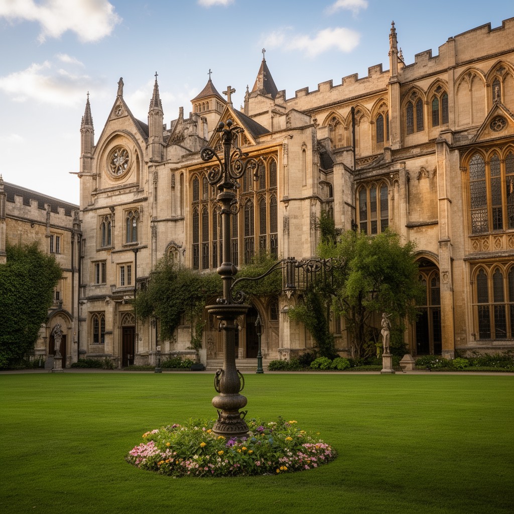 AI-generated illustration of All Souls College, Oxford