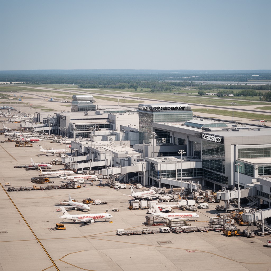 AI-generated illustration of Rickenbacker International Airport