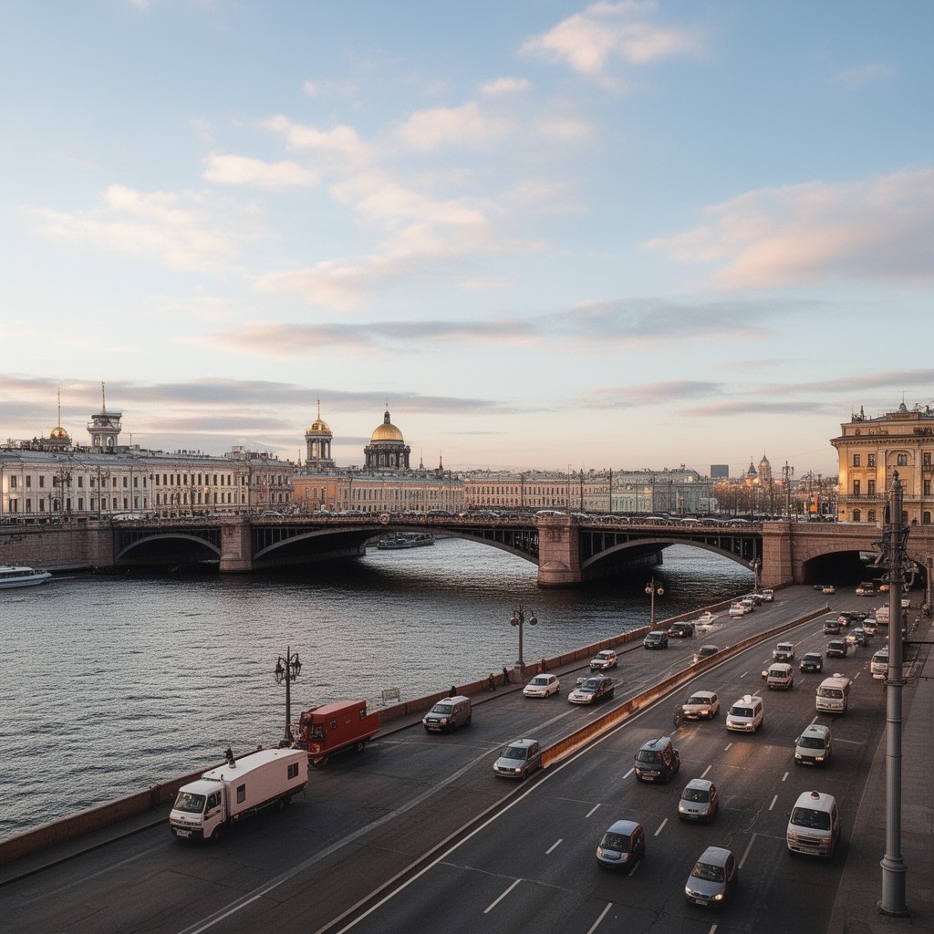 AI-generated illustration of Volodarsky Bridge