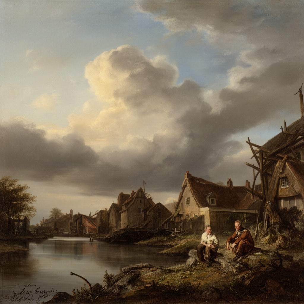 AI-generated illustration of Jan van Goyen