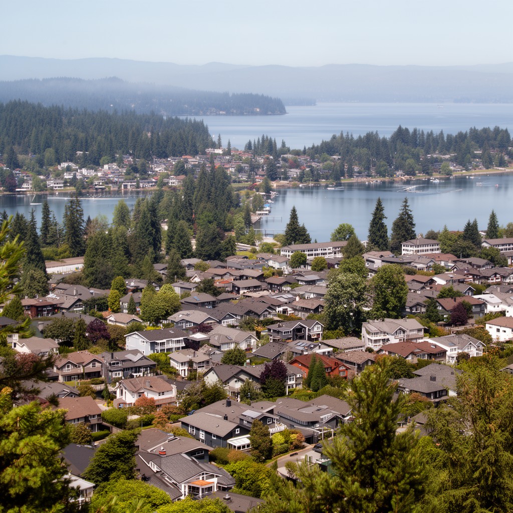 AI-generated illustration of Medina, Washington