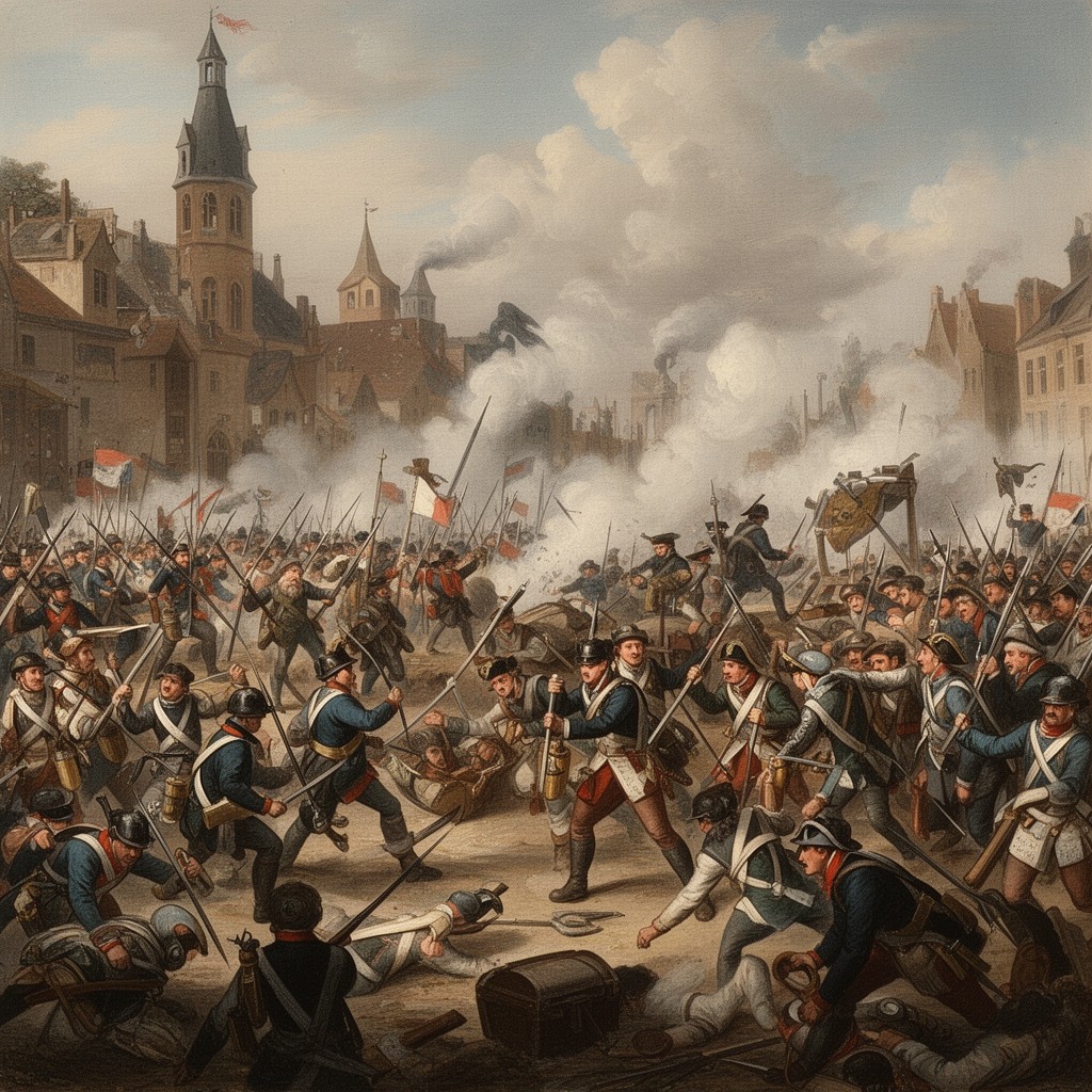AI-generated illustration of Battle of Rheinberg