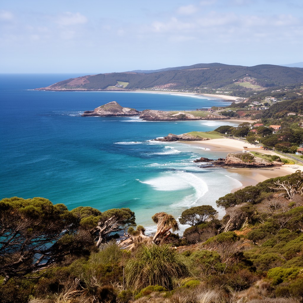 AI-generated illustration of Narooma