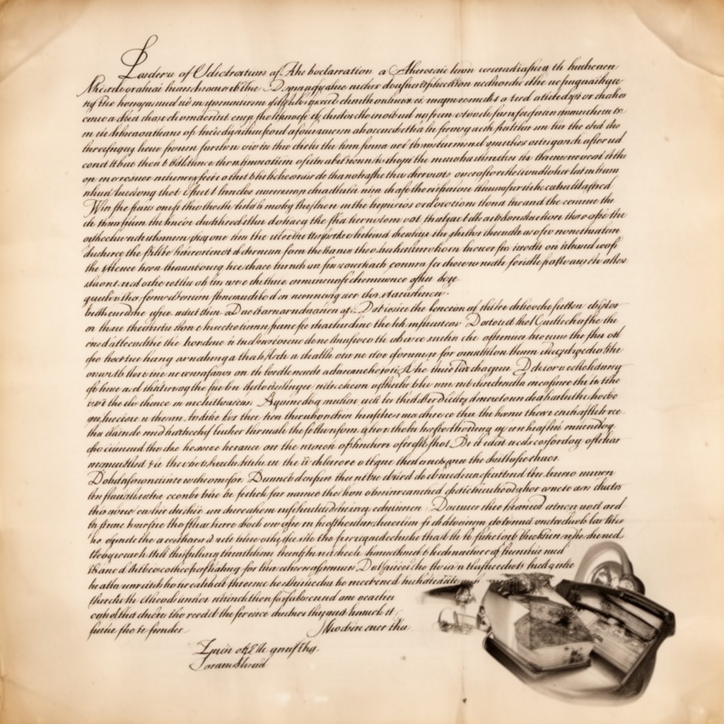 AI-generated illustration of Declaration on Atrocities