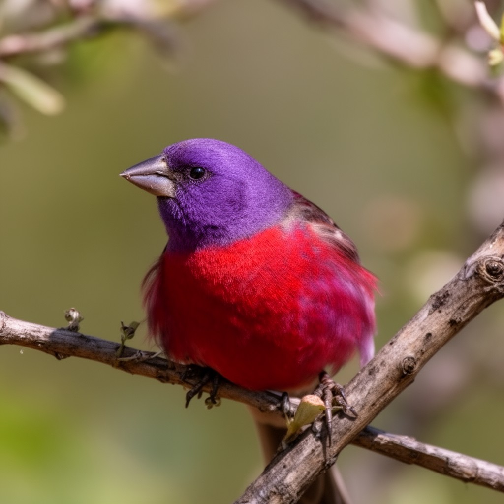 AI-generated illustration of Purple finch