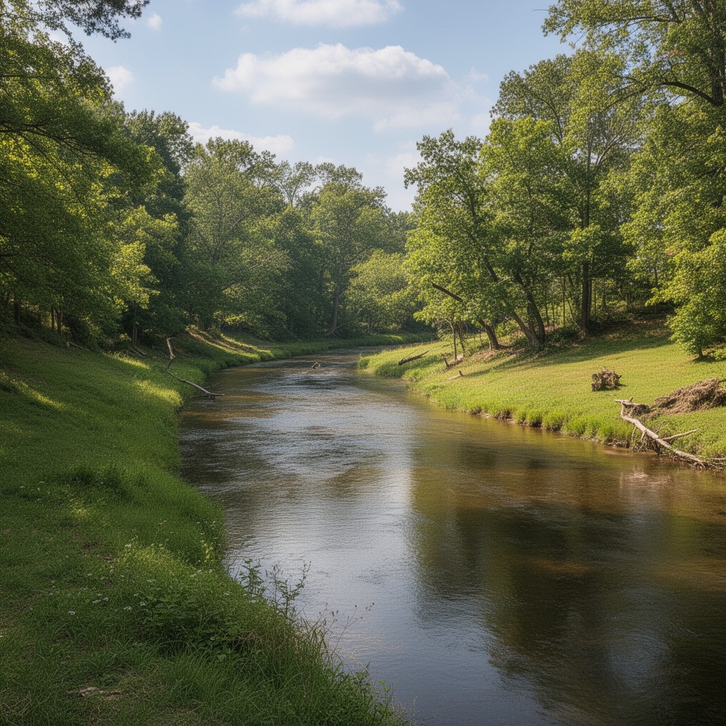AI-generated illustration of Flint River (Alabama)