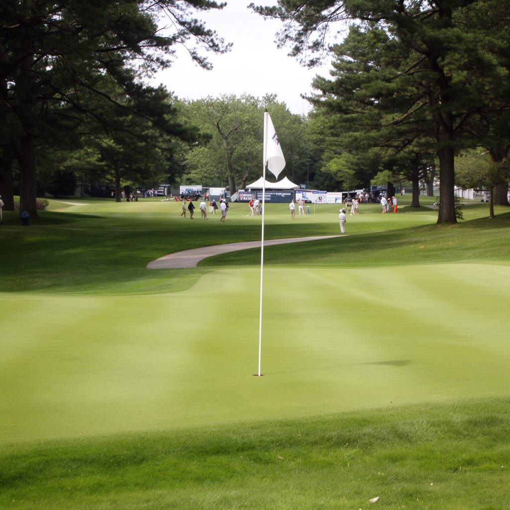 AI-generated illustration of Penn golf