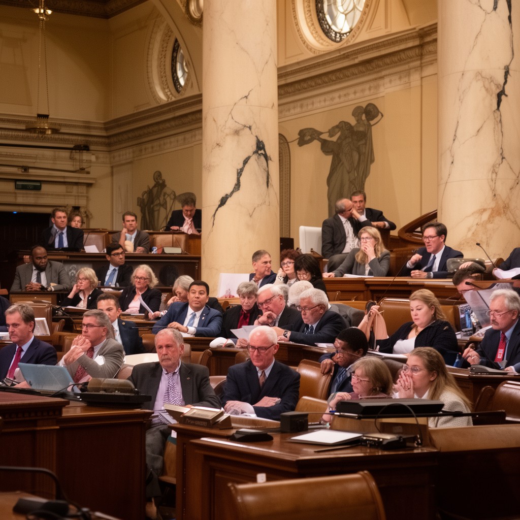 AI-generated illustration of West Virginia Legislature