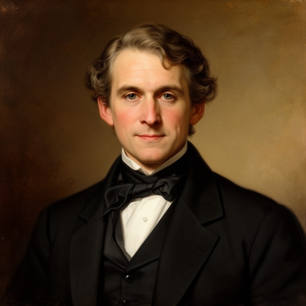 AI-generated illustration of Charles Adams
