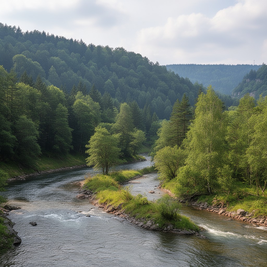 AI-generated illustration of Ohře