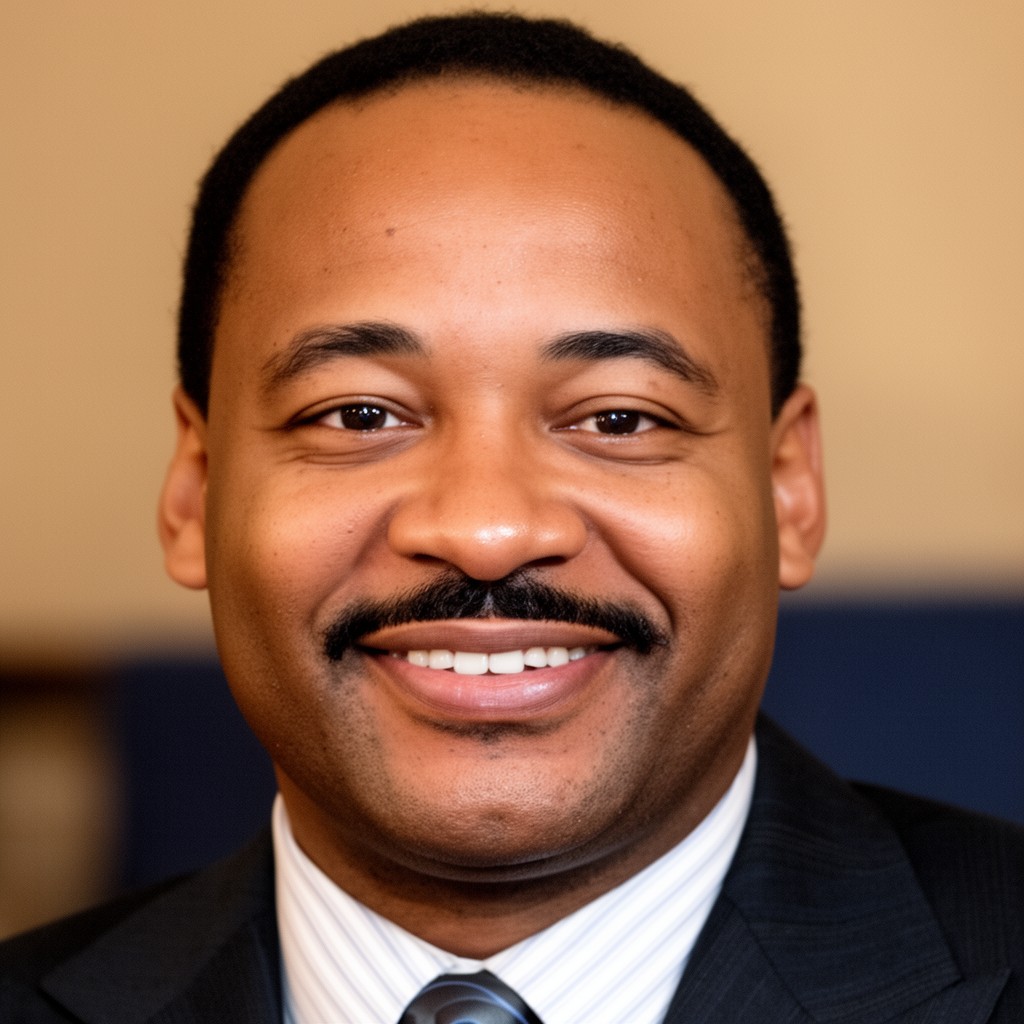 AI-generated illustration of Martin Luther King III
