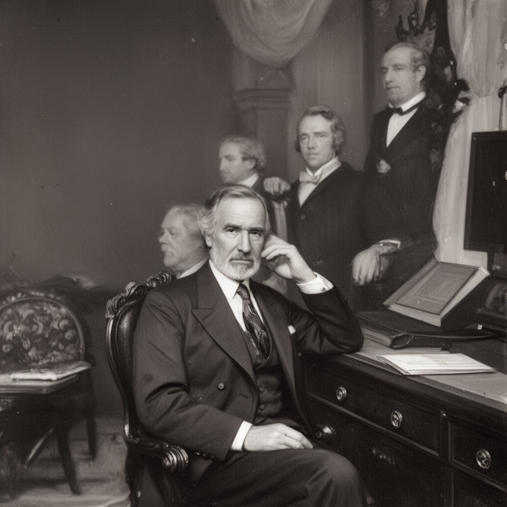 AI-generated illustration of Rutherford