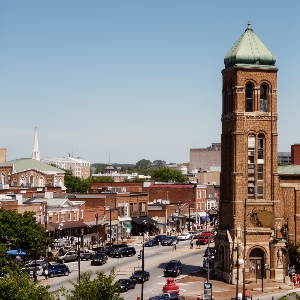 AI-generated illustration of Delaware, Ohio, United States