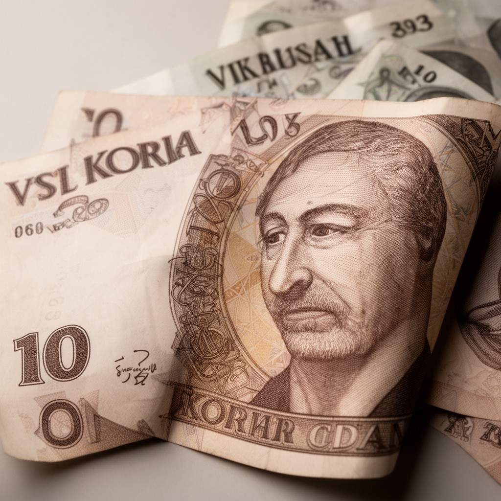 AI-generated illustration of Czech koruna