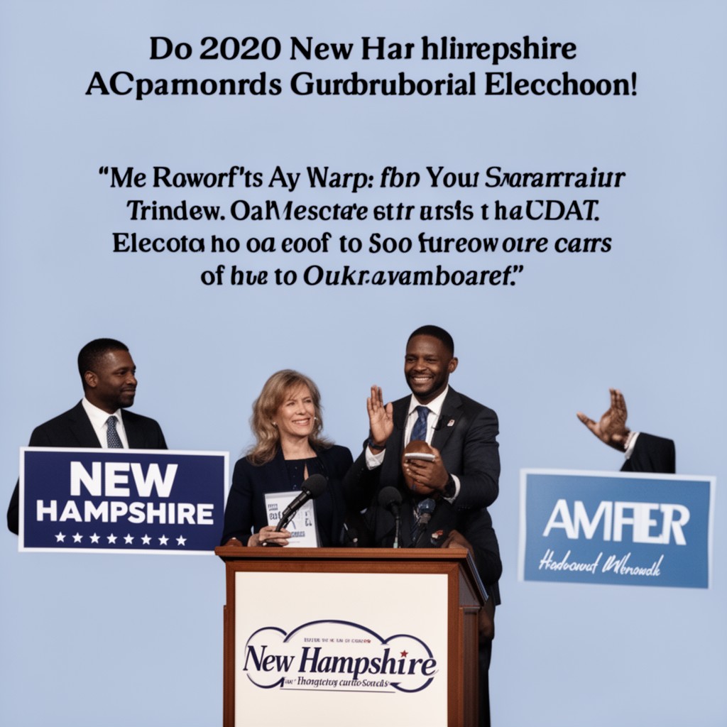 AI-generated illustration of 2020 New Hampshire gubernatorial election