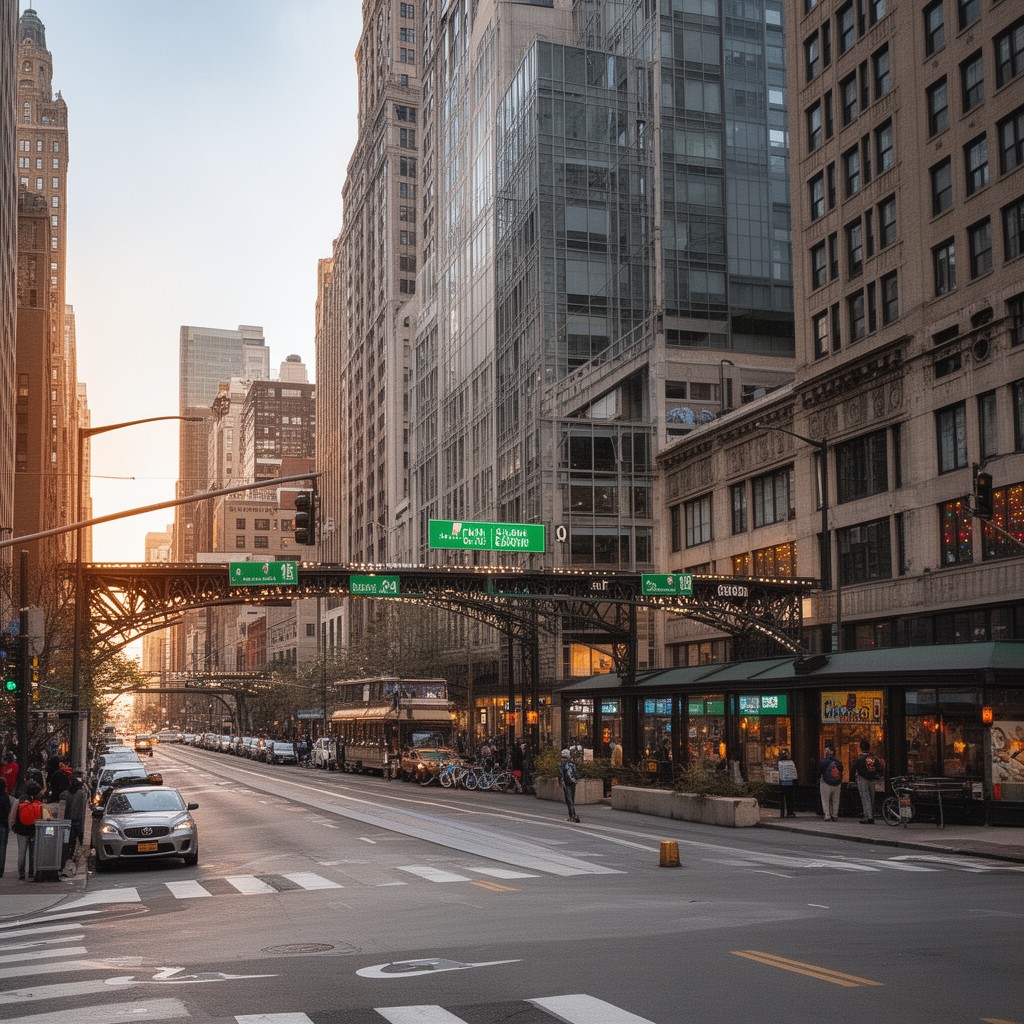 AI-generated illustration of Chicago Department of Transportation