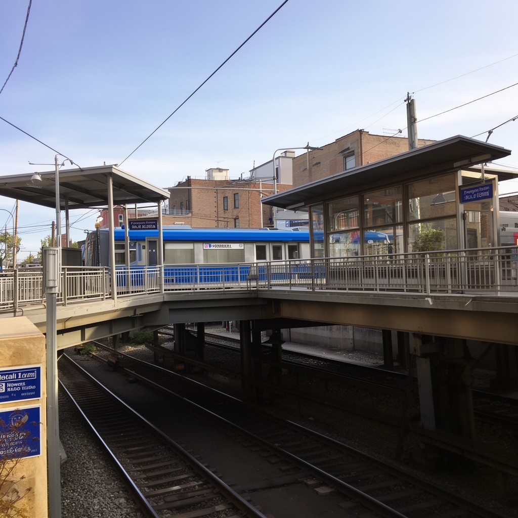 AI-generated illustration of Austin station (Blue Line)