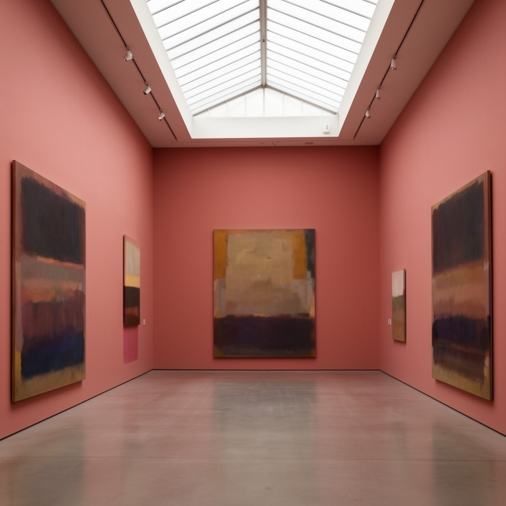 AI-generated illustration of Rothko Room (Mark Rothko works)