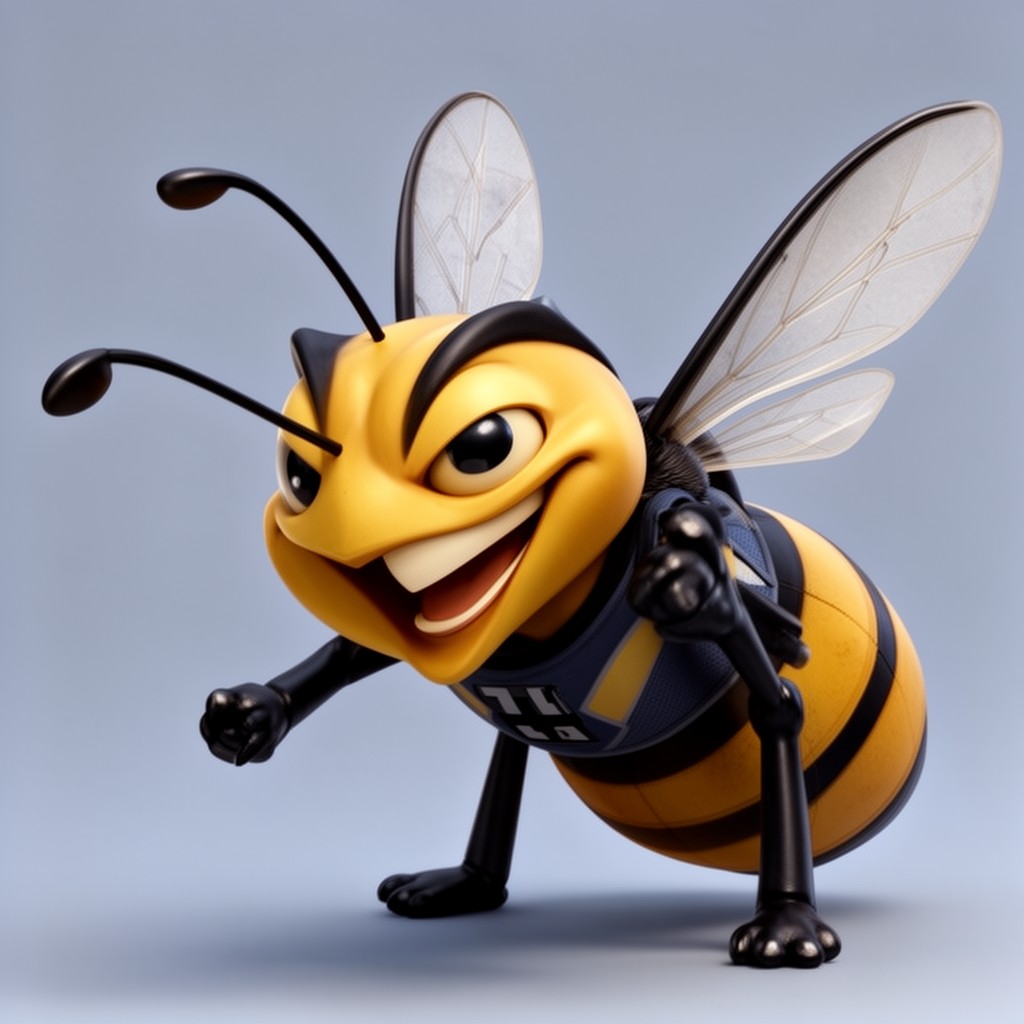 AI-generated illustration of Hugo the Hornet