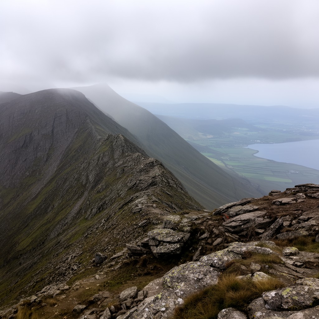 AI-generated illustration of Slieve Donard