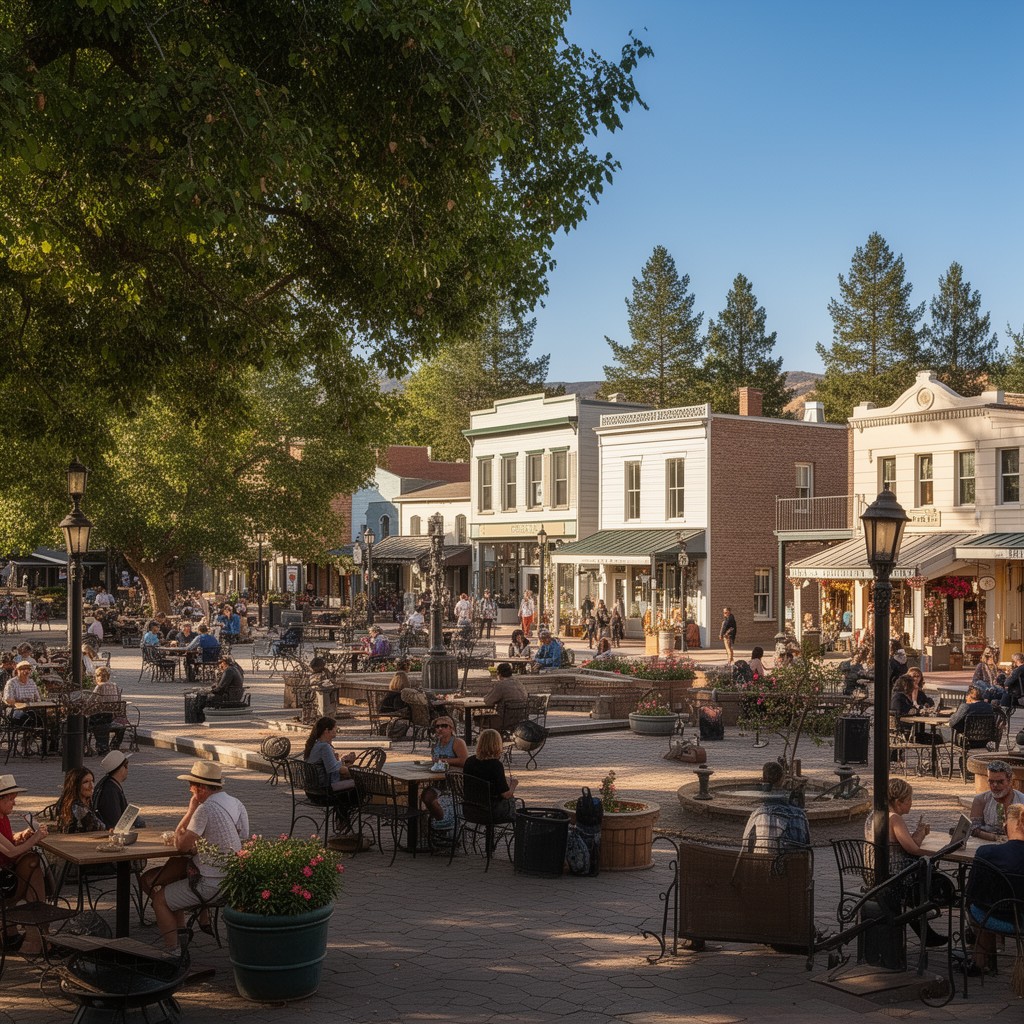 AI-generated illustration of Sonoma Plaza