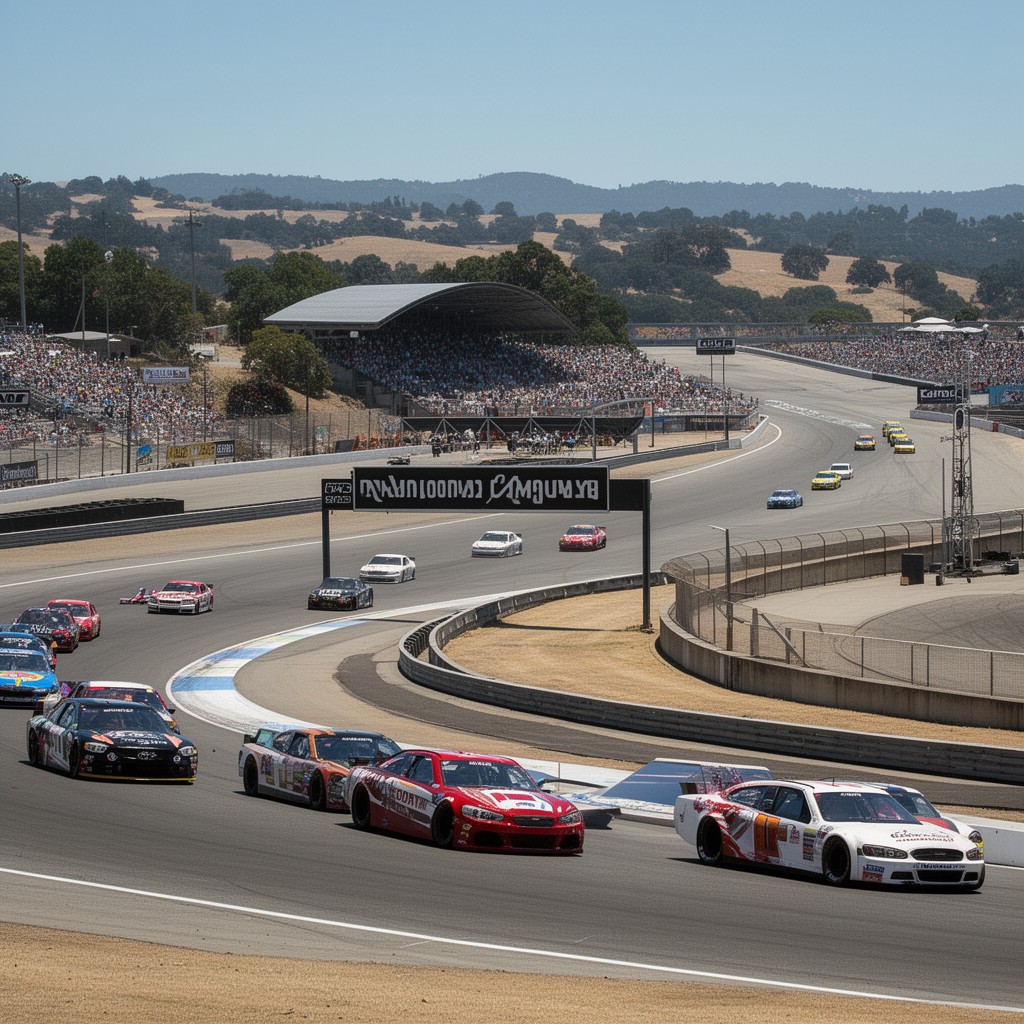 AI-generated illustration of Sonoma Raceway