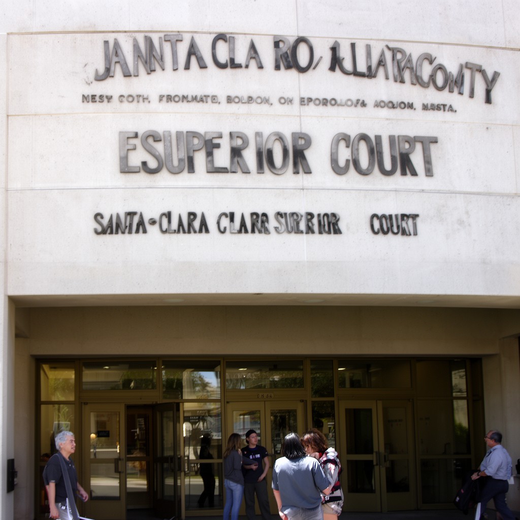 AI-generated illustration of Santa Clara County Superior Court