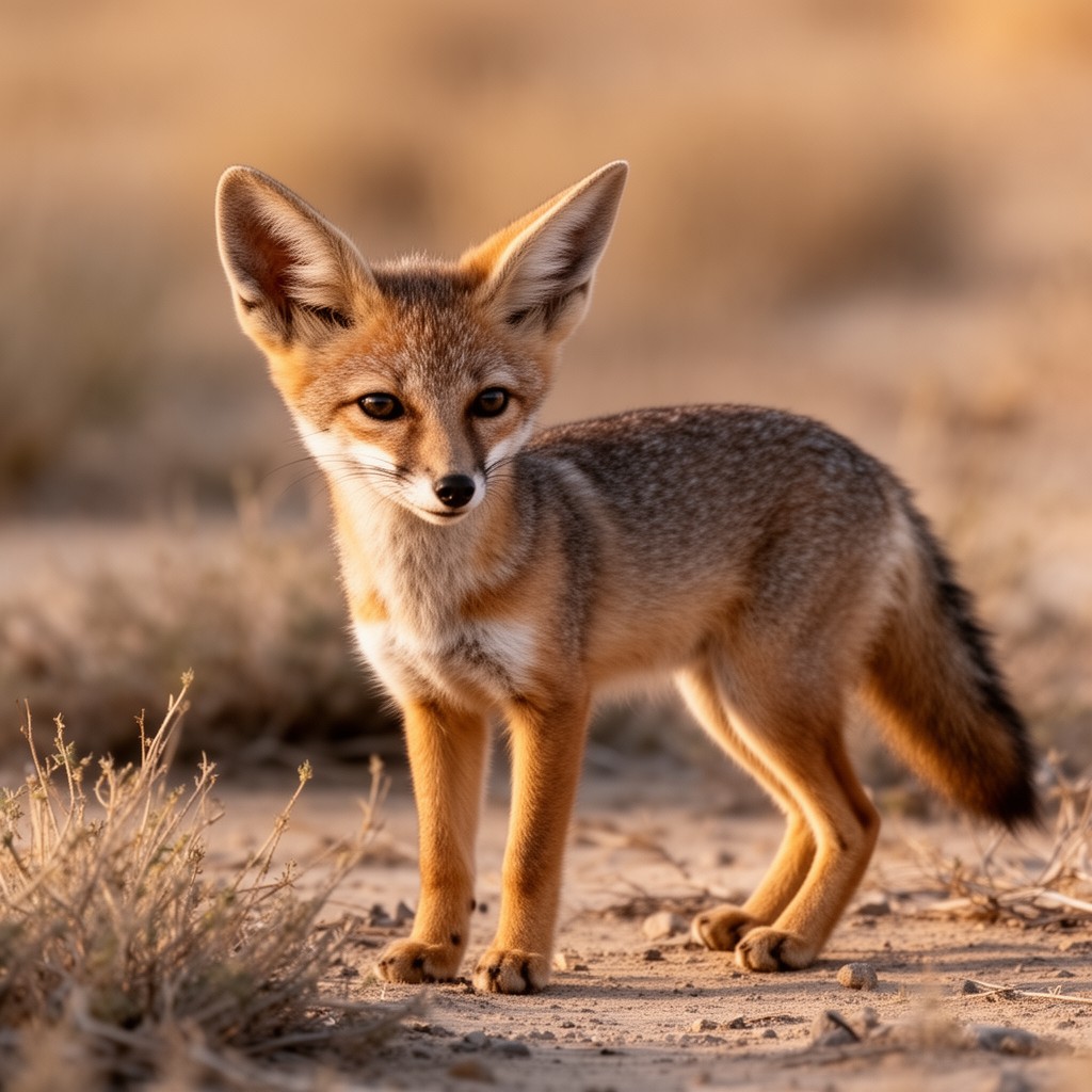 AI-generated illustration of San Joaquin kit fox