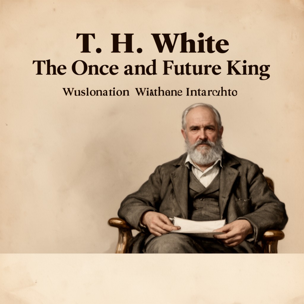 AI-generated illustration of T. H. White