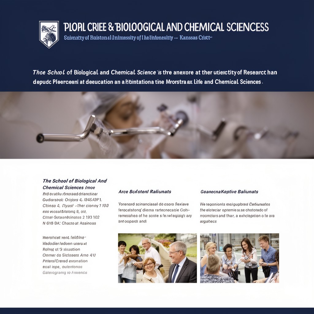 AI-generated illustration of School of Biological and Chemical Sciences