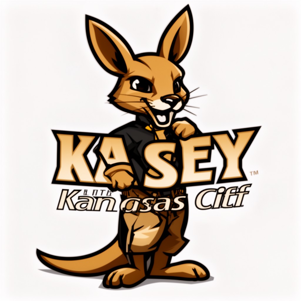 AI-generated illustration of Kasey the Kangaroo
