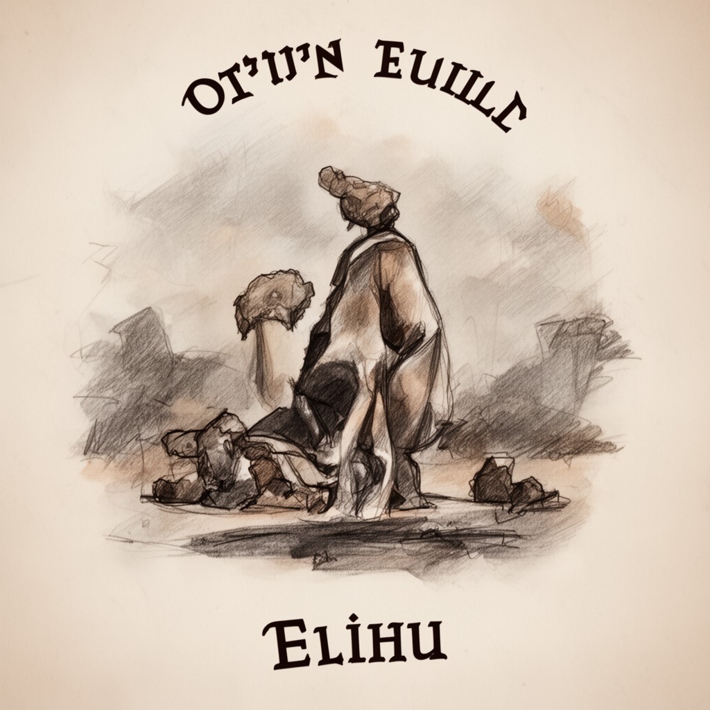 AI-generated illustration of Elihu