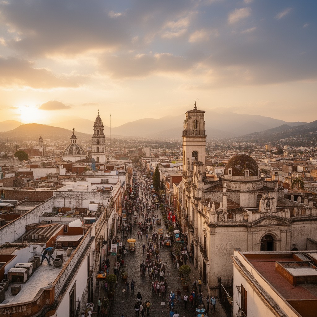 AI-generated illustration of Puebla