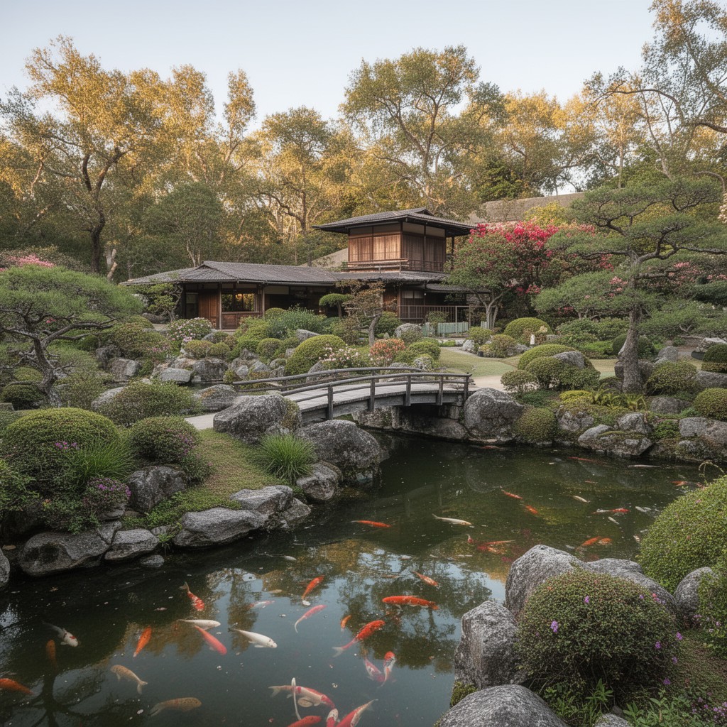 AI-generated illustration of Japanese Tea Garden