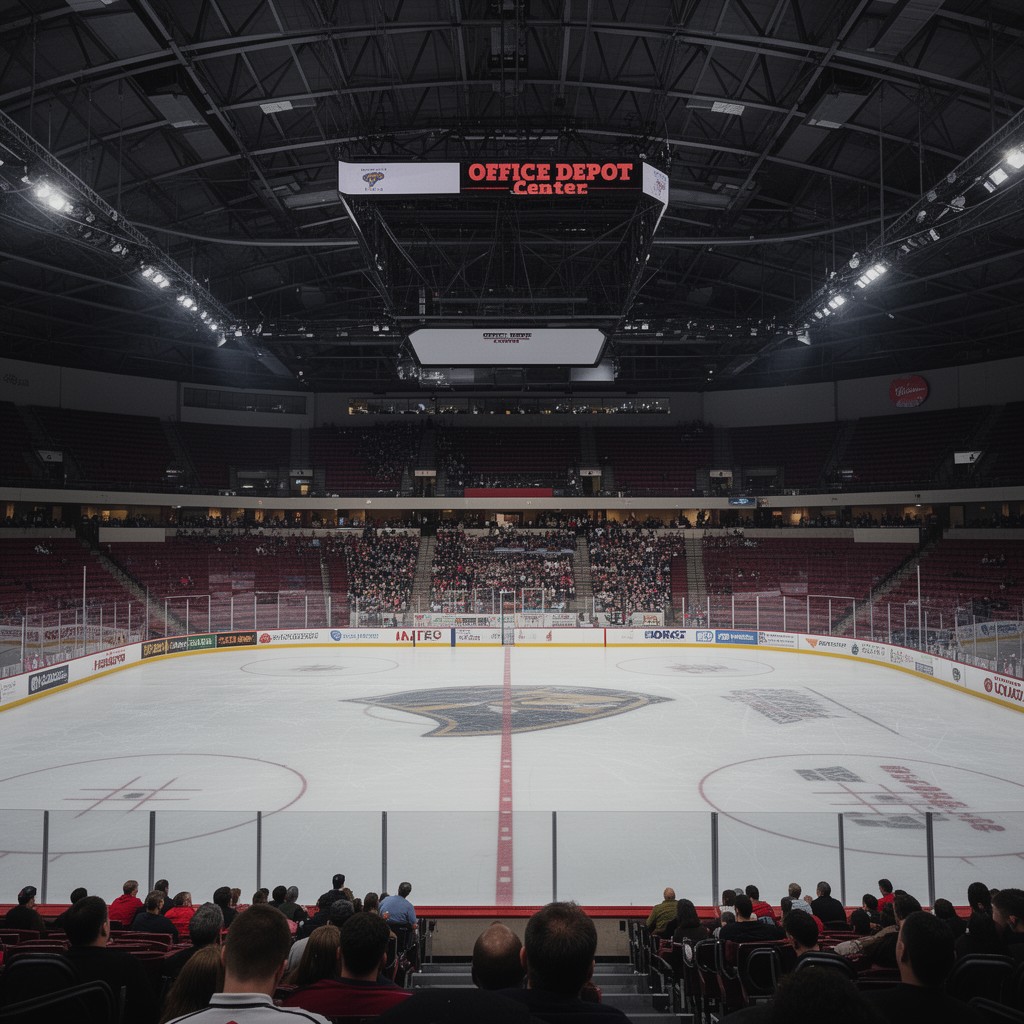 AI-generated illustration of Office Depot Center