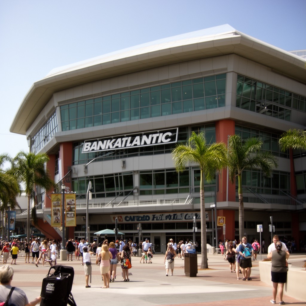 AI-generated illustration of BankAtlantic Center