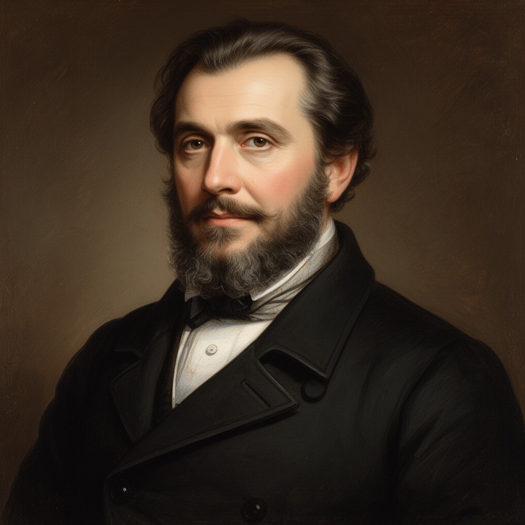AI-generated illustration of Manuel Montt