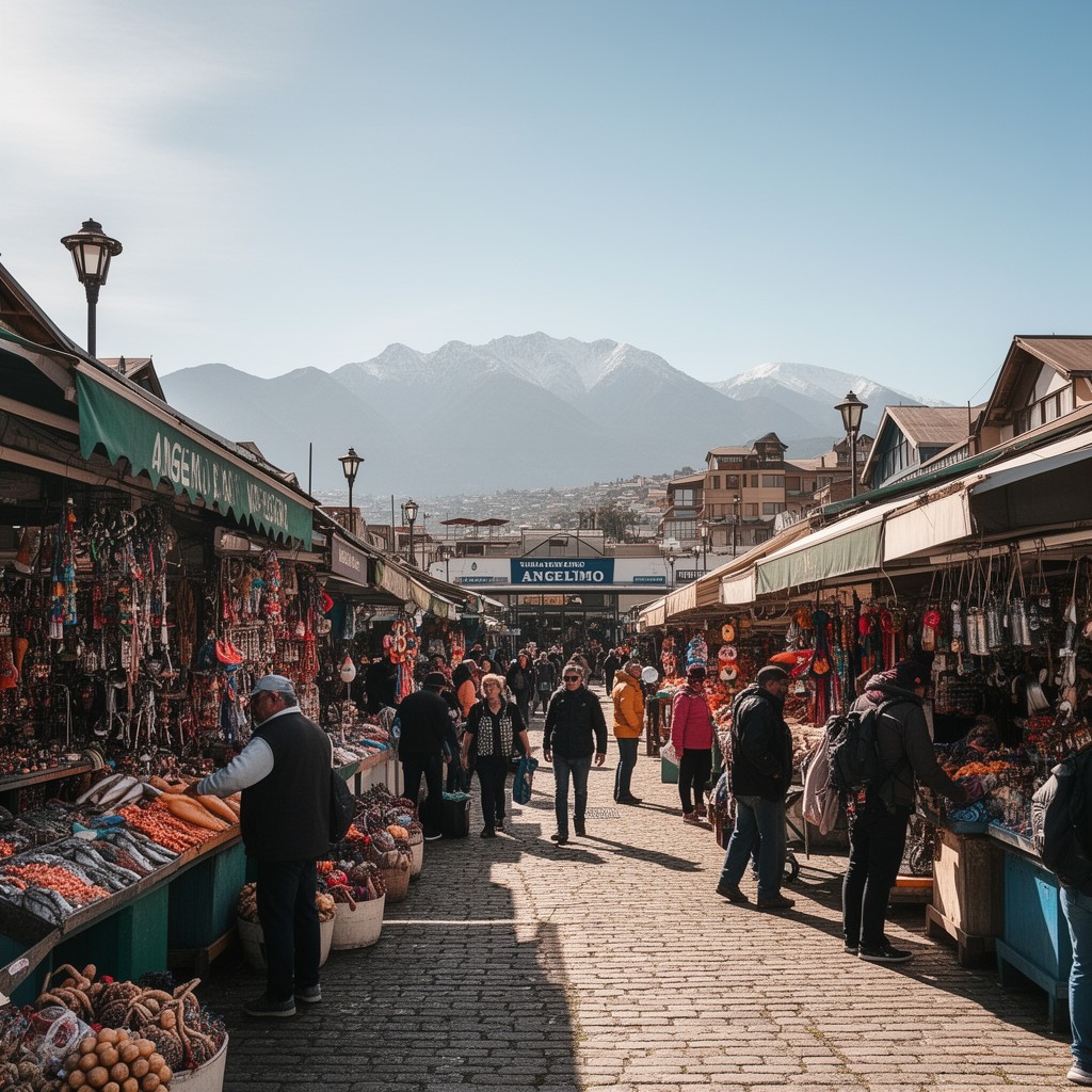 AI-generated illustration of Angelmo market
