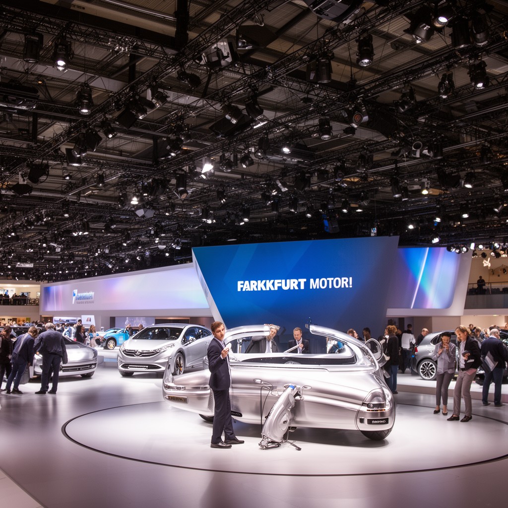 AI-generated illustration of Frankfurt Motor Show